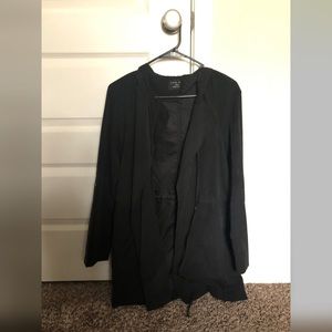 Black overcoat